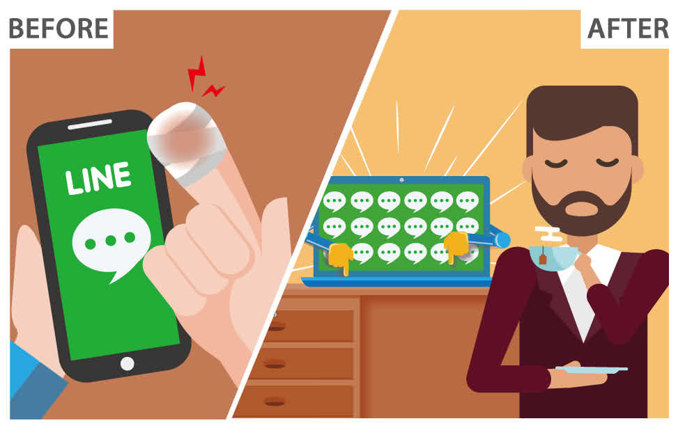 We provide a free LINE Auto Messaging Robot